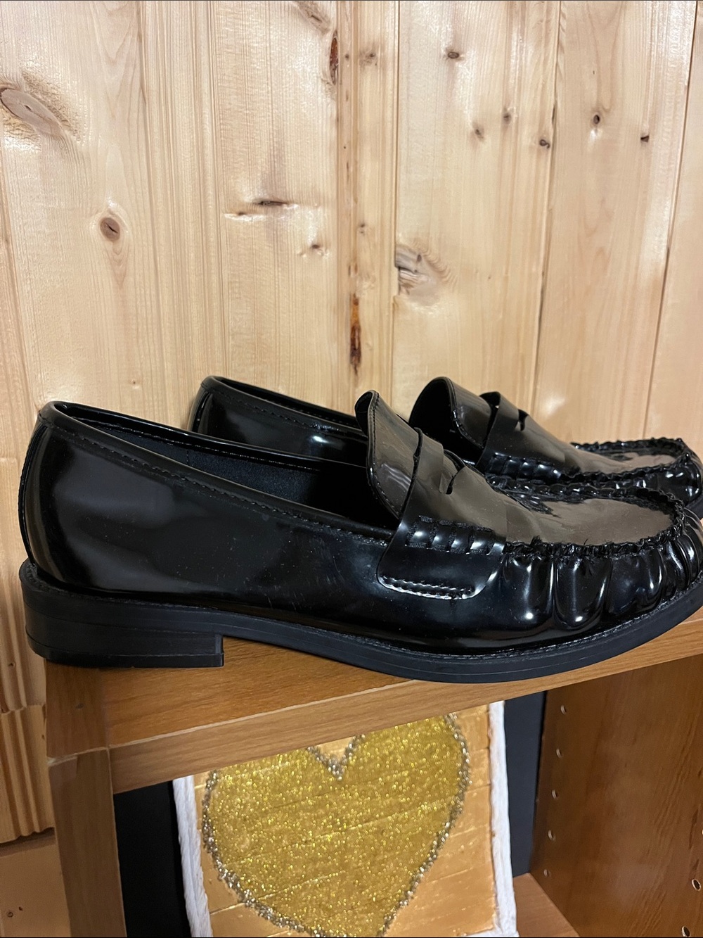 Call It Spring Women's Black Patent Slip-On Loafers